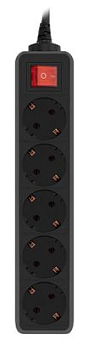 Сетевой фильтр PC Pet AP01006 (5 розеток) 3.0м черный