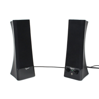 Акустическая система Gembird SPK-500 (6Вт, регулятор громкости, питание от сети) Black