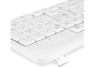 Клавиатура проводная Оклик 305M Multimedia белый