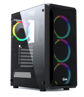 Корпус Powercase Mistral Z4 Mesh LED ATX чёрный